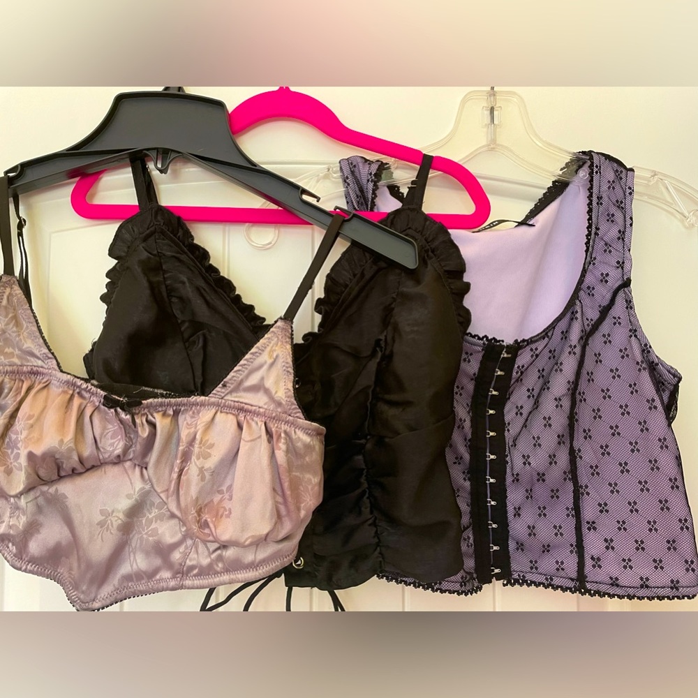 Set of 3 corset tops